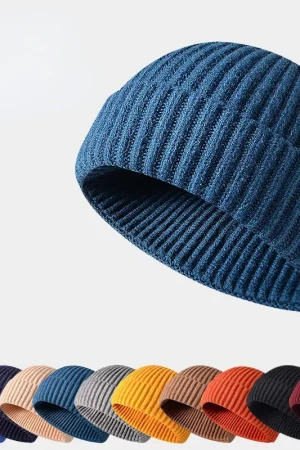 Winter Knittted Cap Solid Hip Hop Cap Unisex Skullies & Beanies